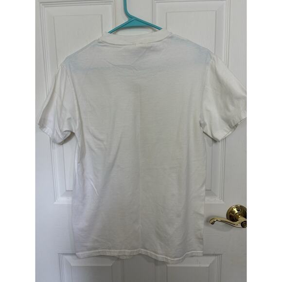 VTG Hanes Beefy Single Stitch T-Shirt Glitter Seashells Beachy Coastal Small - Picture 7 of 7